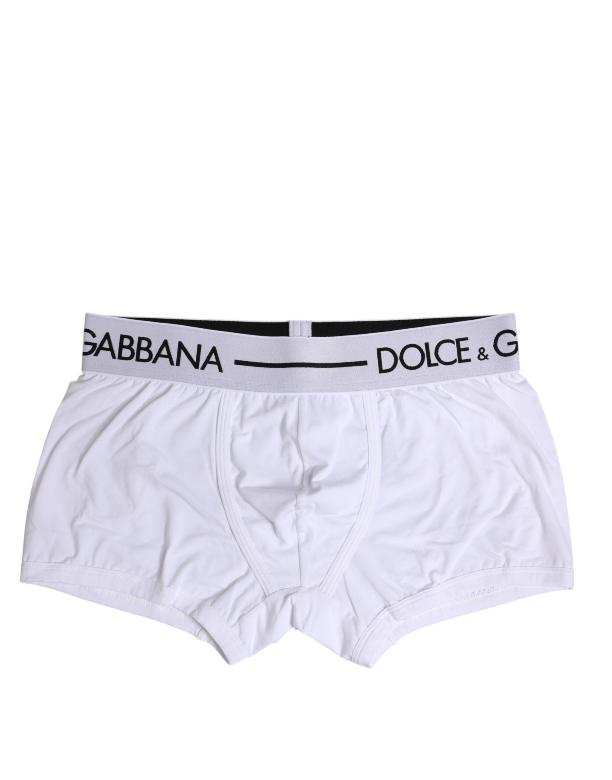 Boxer classique en coton stretch blanc Dolce &amp; Gabbana