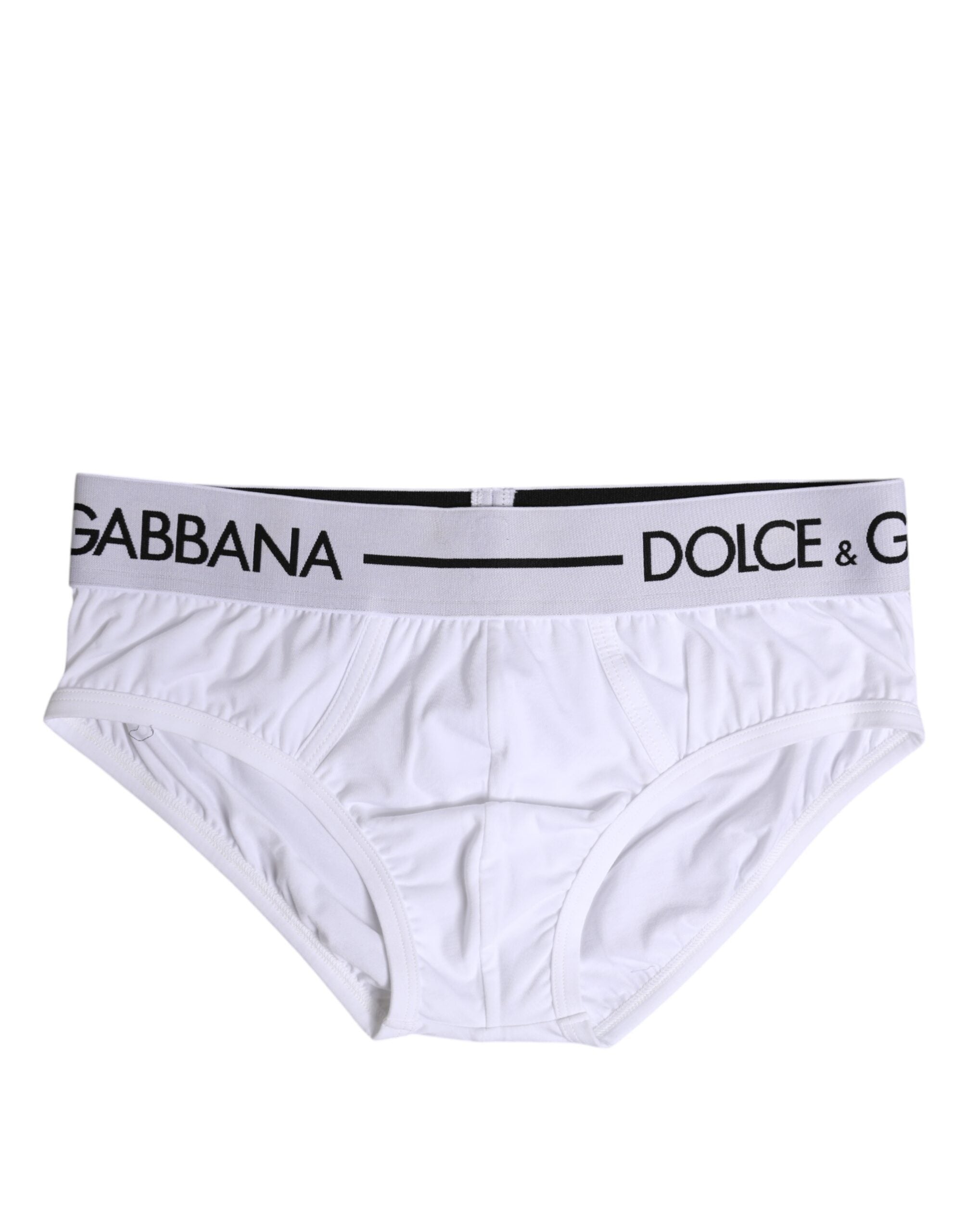 Sous-vêtement classique en coton stretch blanc Dolce &amp; Gabbana