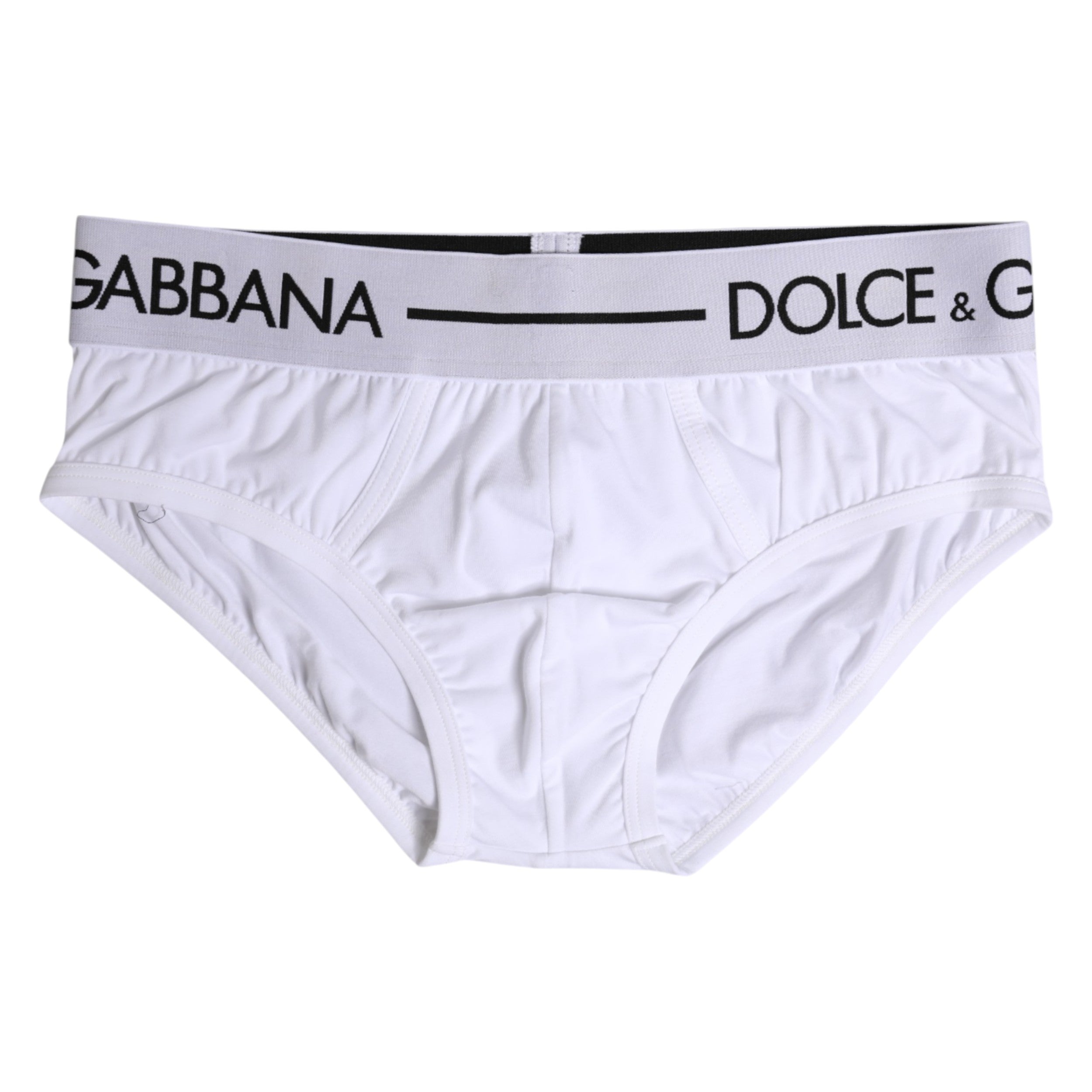 Sous-vêtement classique en coton stretch blanc Dolce &amp; Gabbana