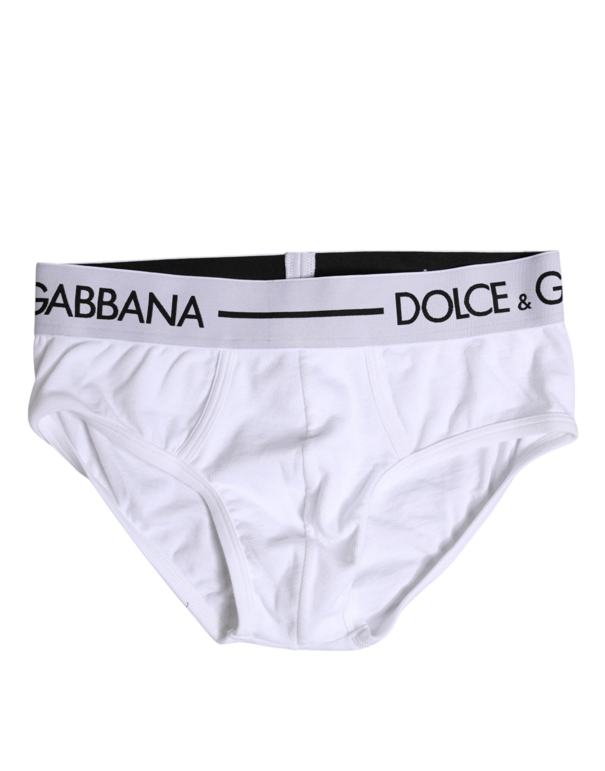 Dolce &amp; Gabbana – Weiße Slips aus Stretch-Baumwolle in normaler Passform