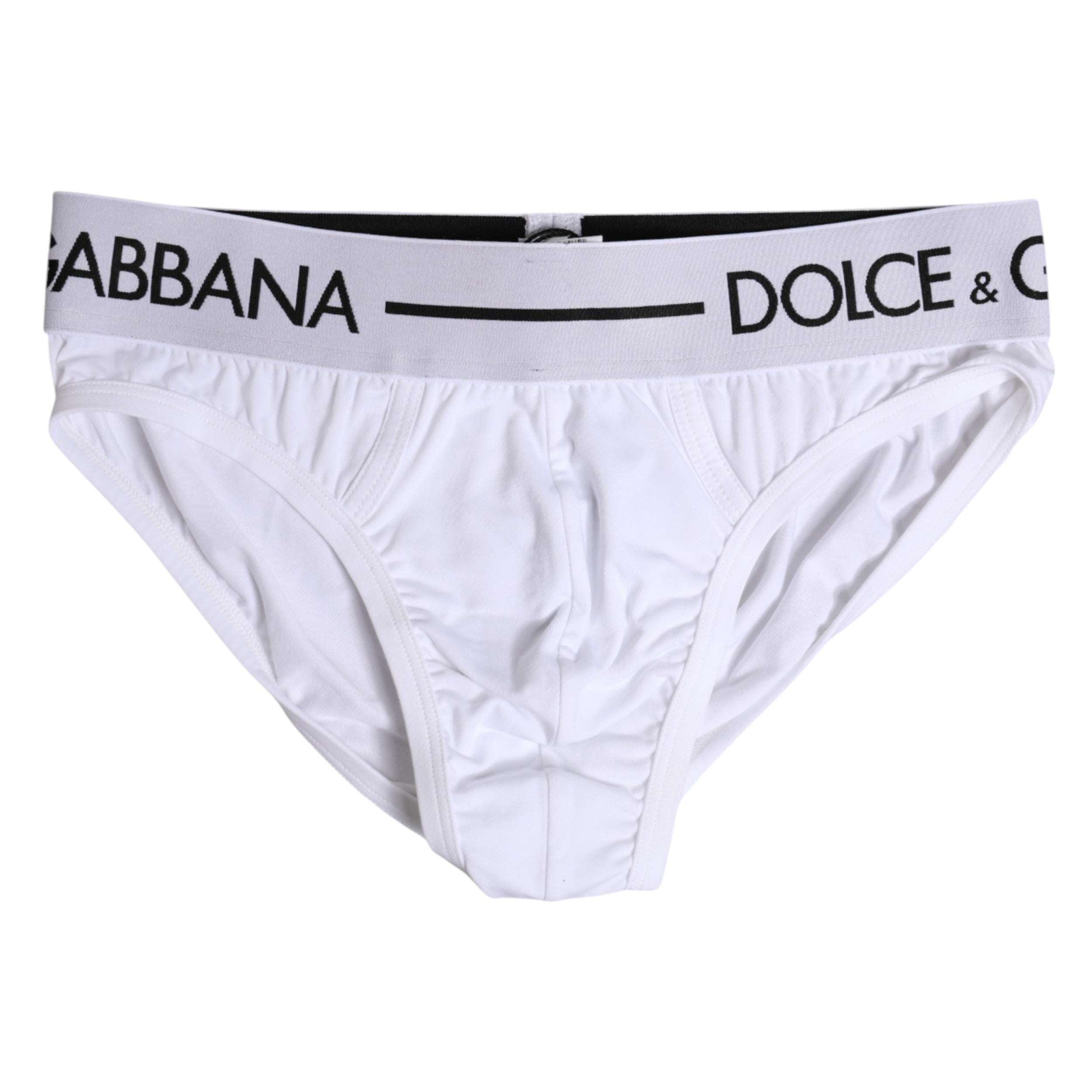 Dolce &amp; Gabbana – Weiße Slips aus Stretch-Baumwolle in normaler Passform