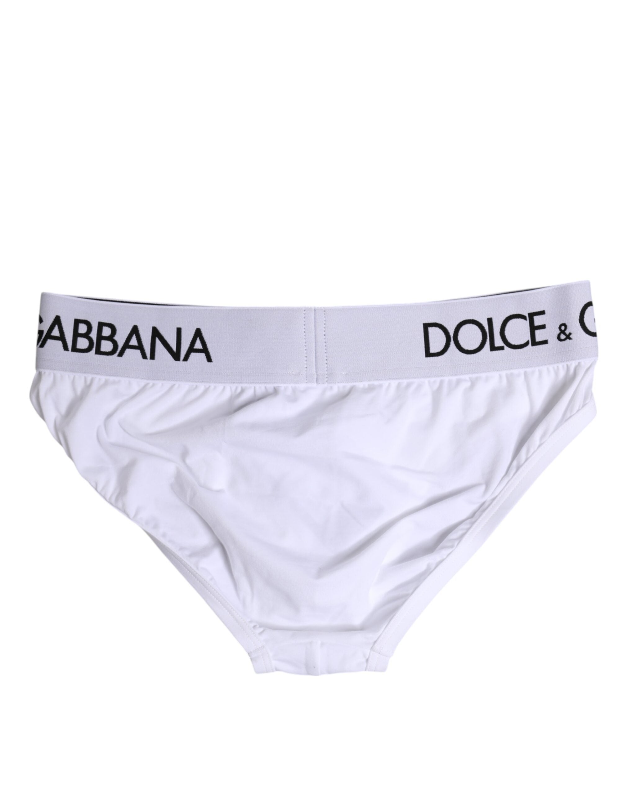 Dolce &amp; Gabbana – Weiße Slips aus Stretch-Baumwolle in normaler Passform