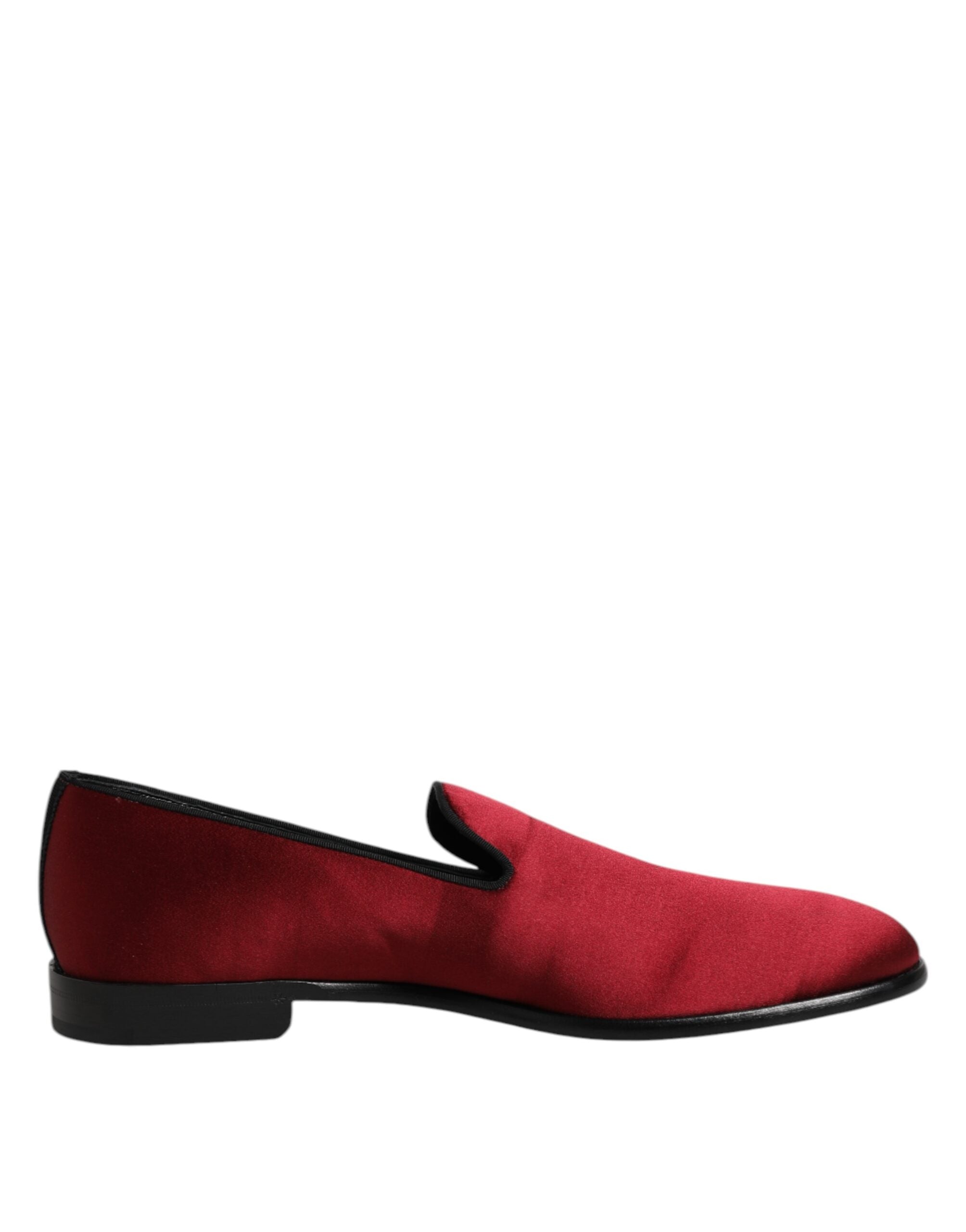 Mocassins à enfiler en velours rouge Dolce &amp; Gabbana Chaussures habillées