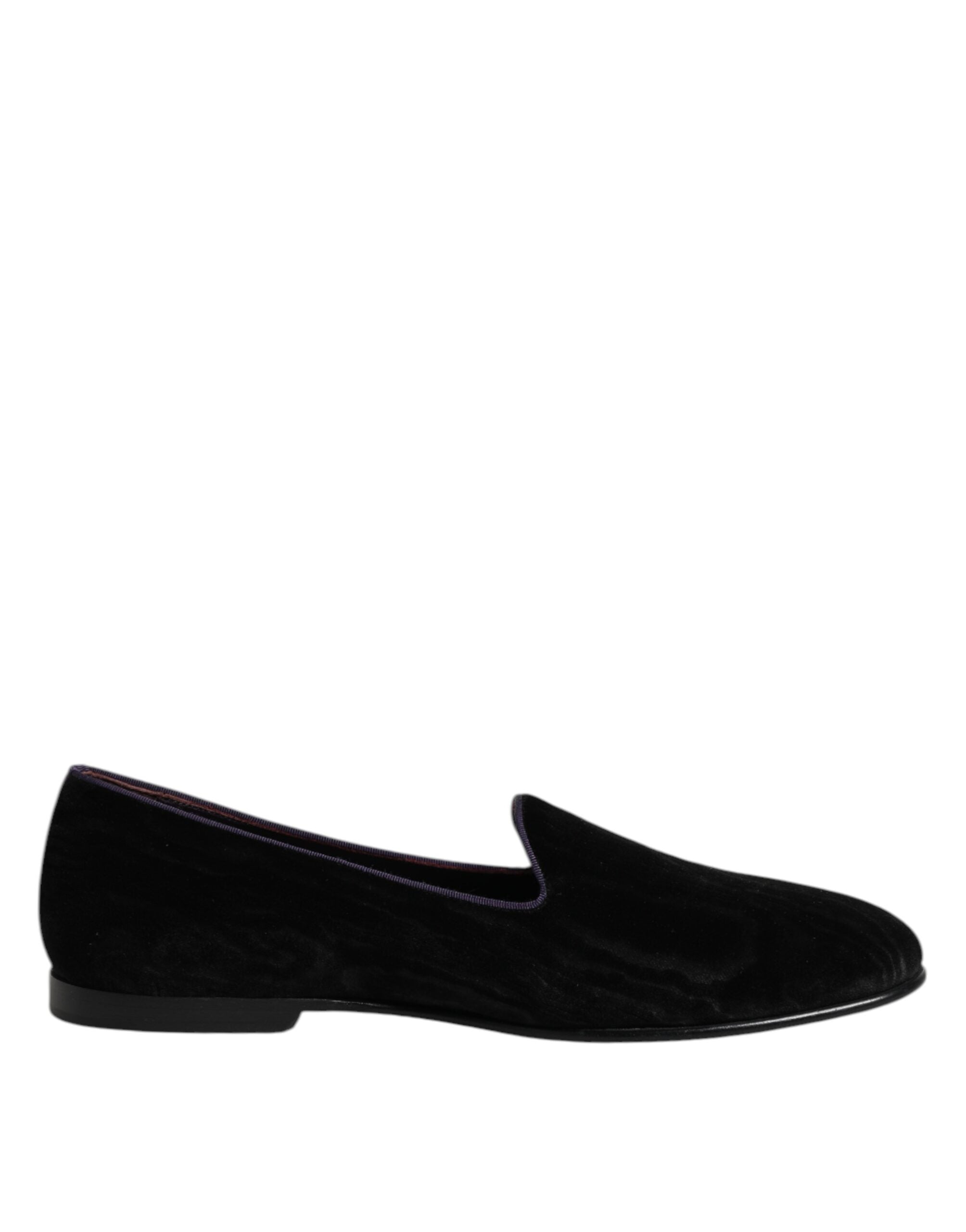 Mocassins Dolce &amp; Gabbana noirs à broderies DG Crown