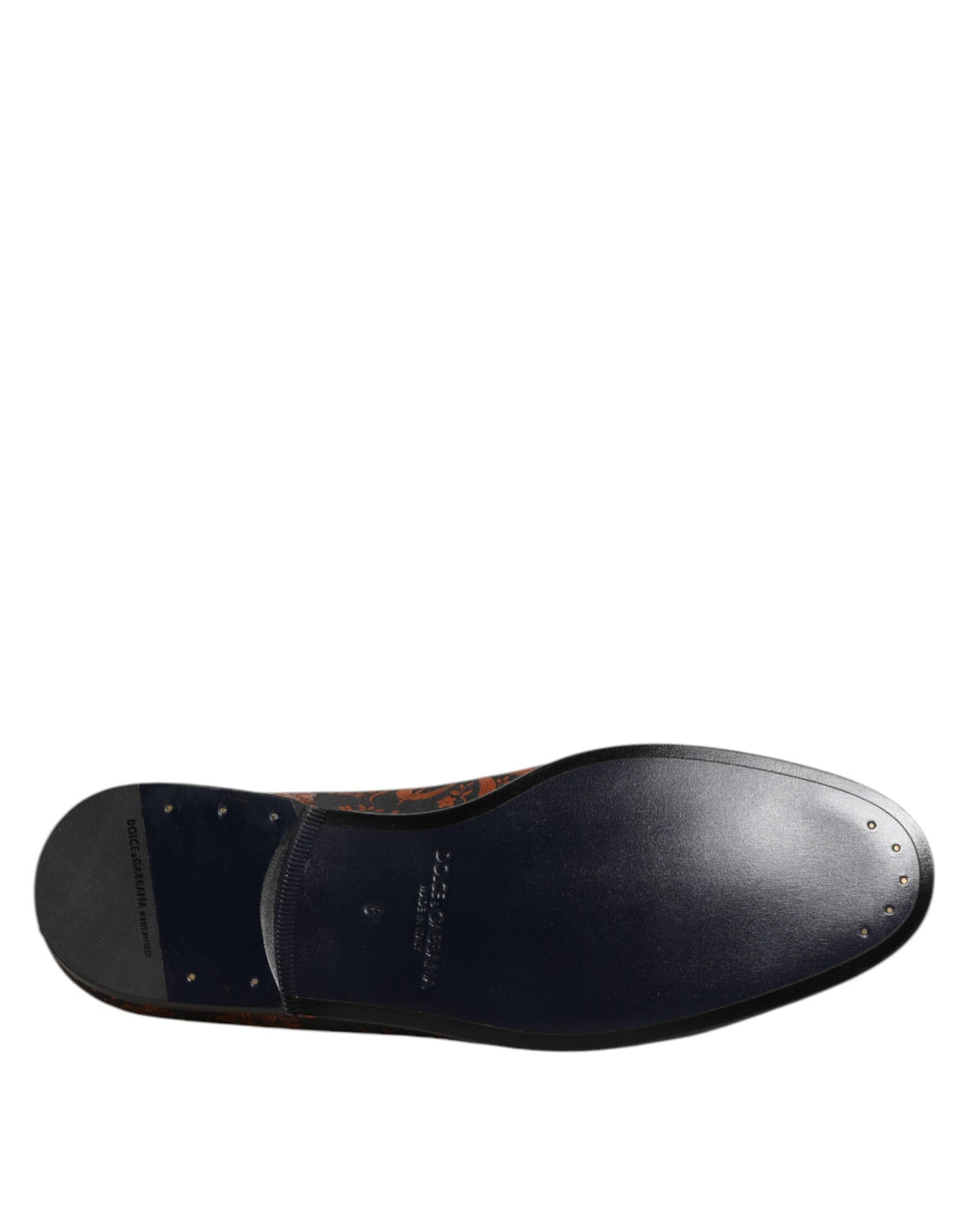 Dolce &amp; Gabbana – Slipper aus schwarzem Jacquard-Polyester