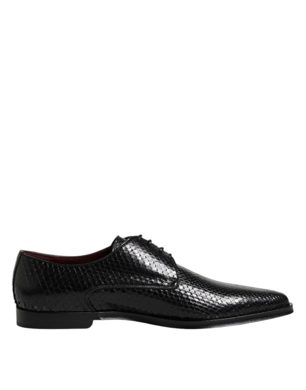 Chaussures Derby à lacets en cuir noir Dolce &amp; Gabbana pour homme