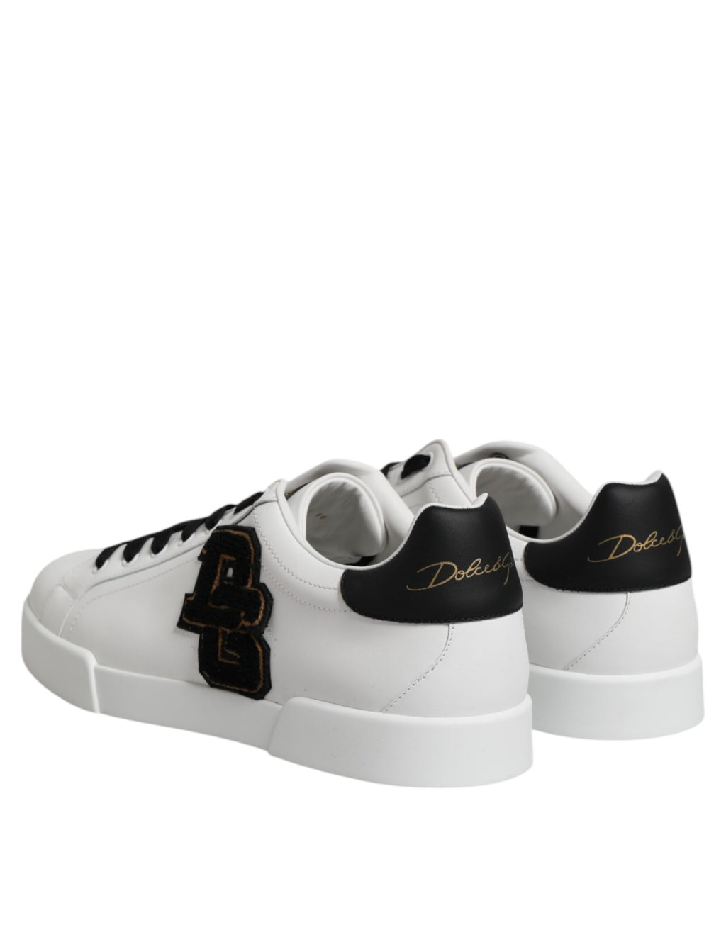 Baskets basses blanches Dolce &amp; Gabbana Portofino avec logo DG