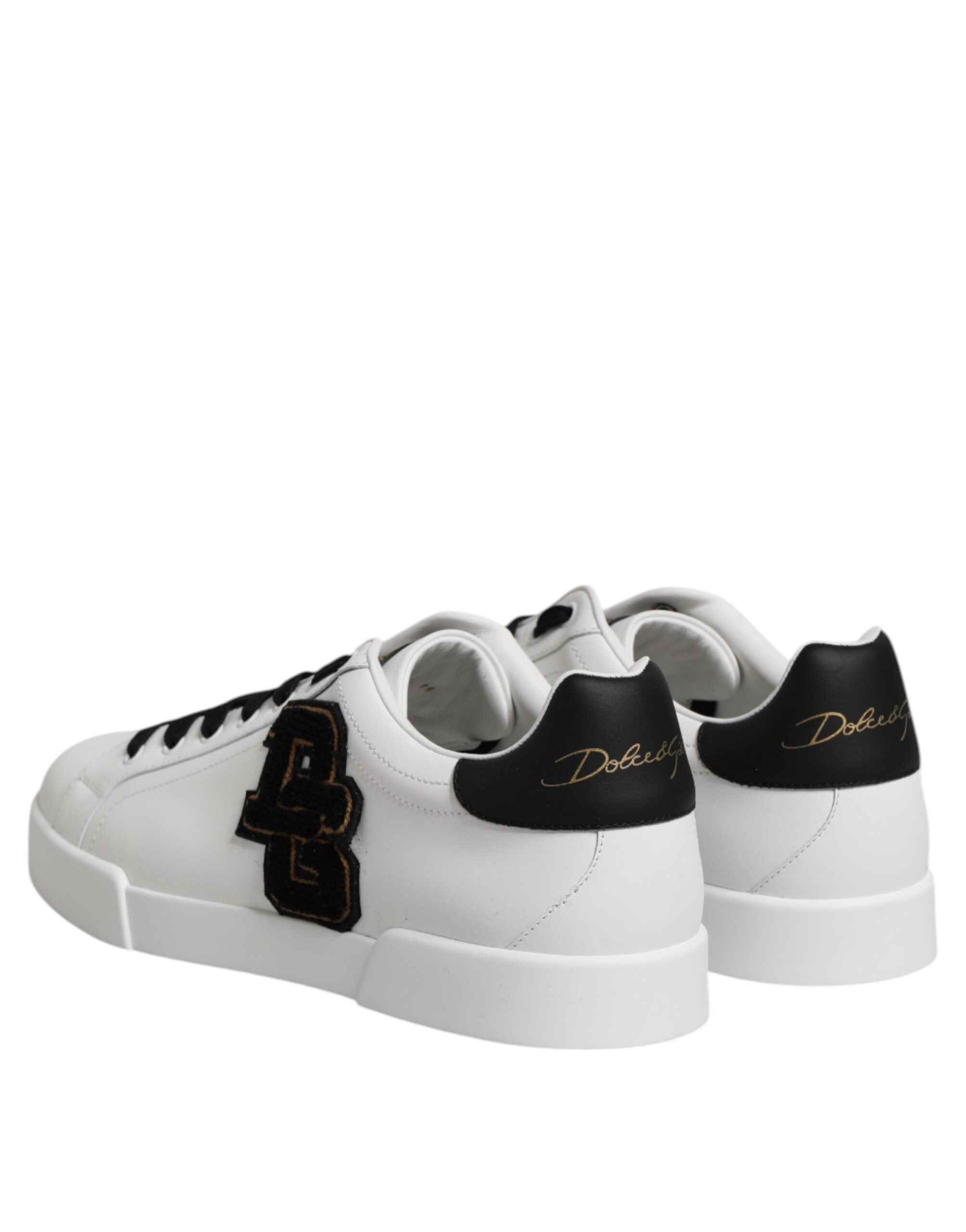 Baskets basses blanches Dolce &amp; Gabbana Portofino avec logo DG