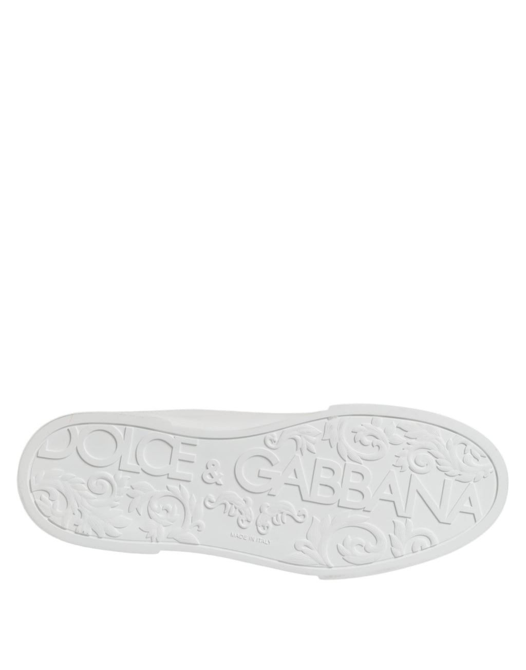 Baskets basses blanches Dolce &amp; Gabbana Portofino avec logo DG