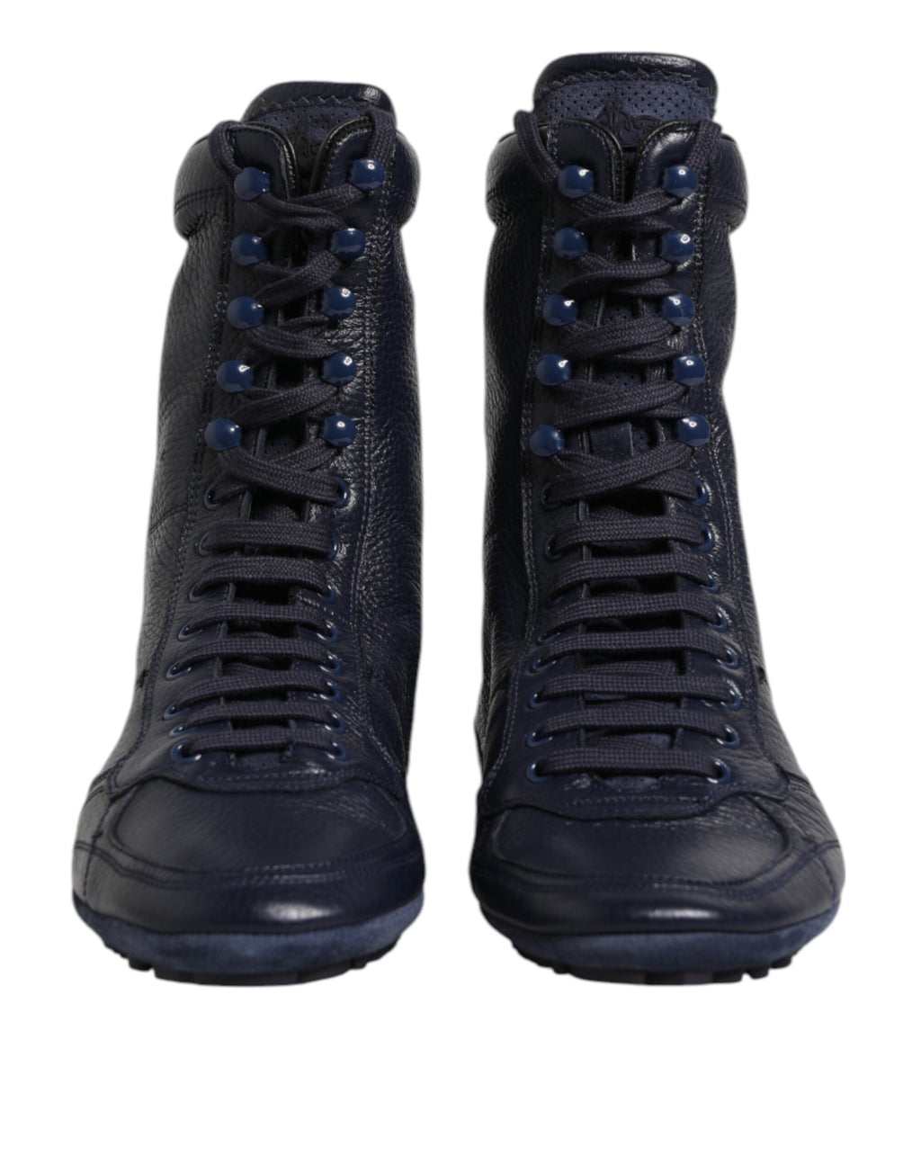 Baskets montantes Dolce &amp; Gabbana KING en cuir bleu foncé