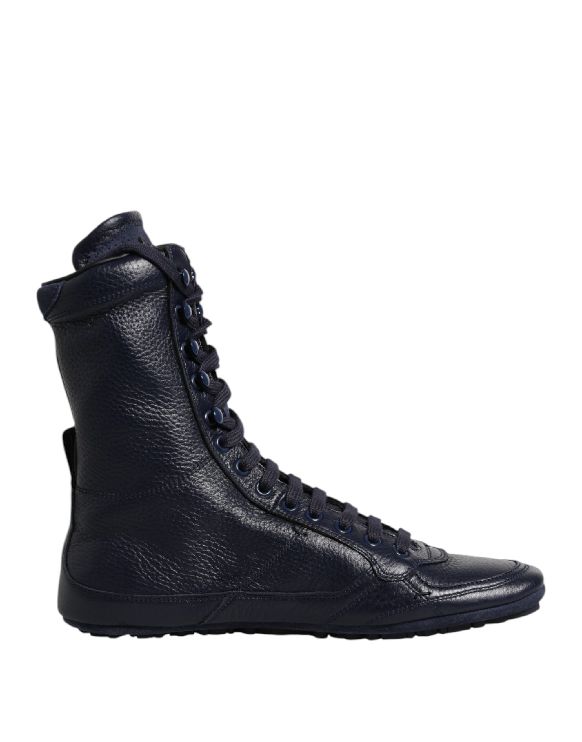 Baskets montantes Dolce &amp; Gabbana KING en cuir bleu foncé