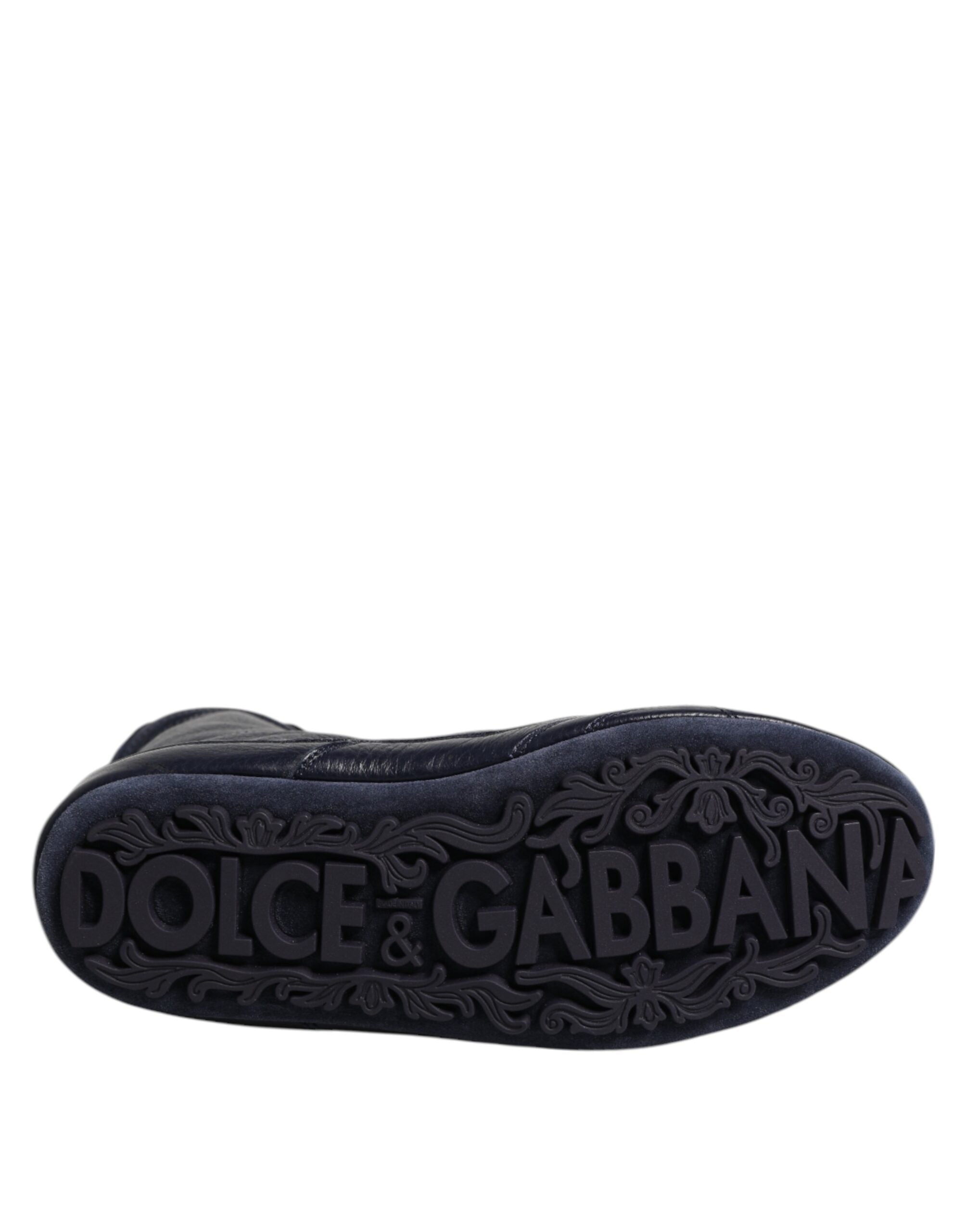 Baskets montantes Dolce &amp; Gabbana KING en cuir bleu foncé