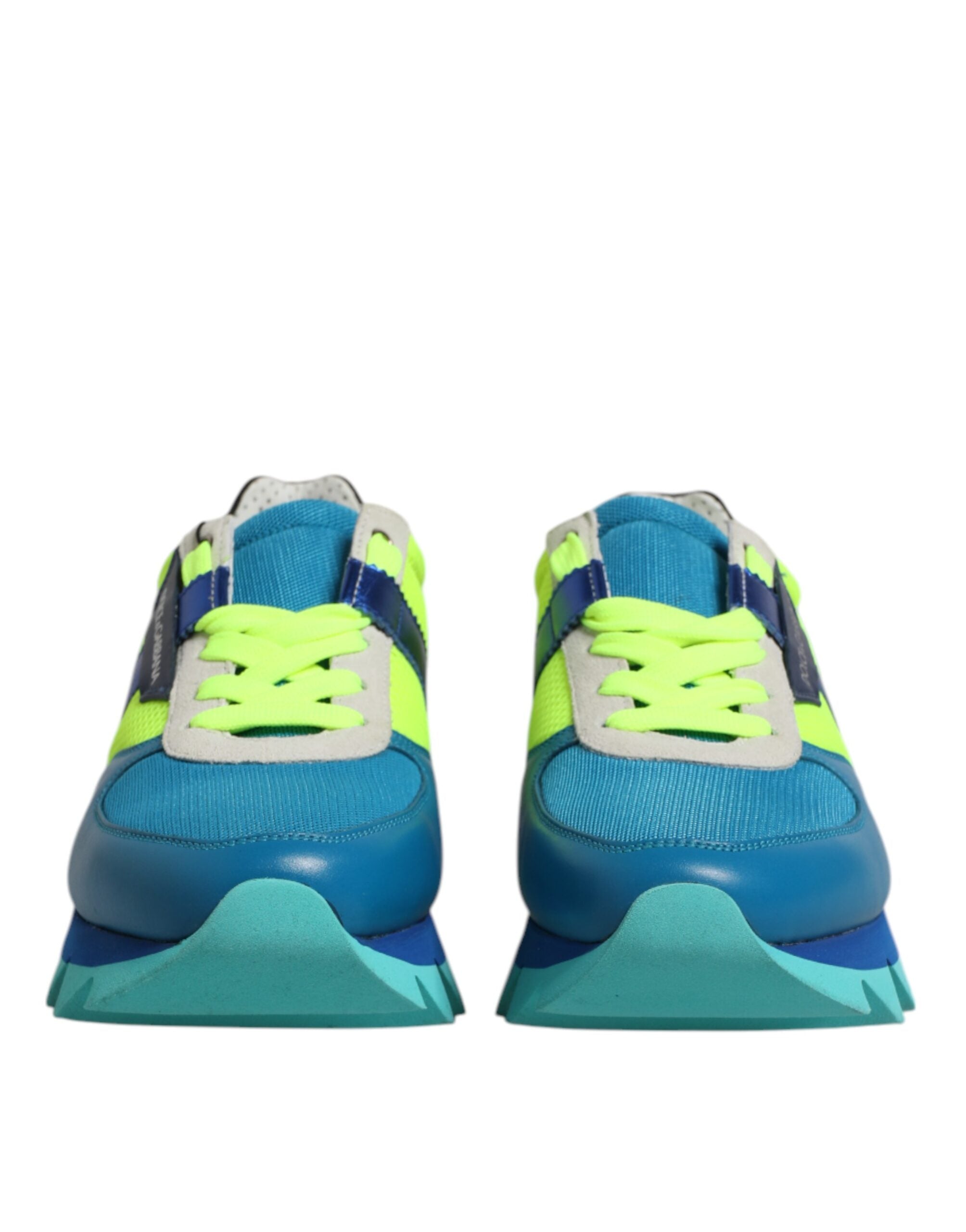 Baskets basses en cuir multicolores Dolce &amp; Gabbana pour homme
