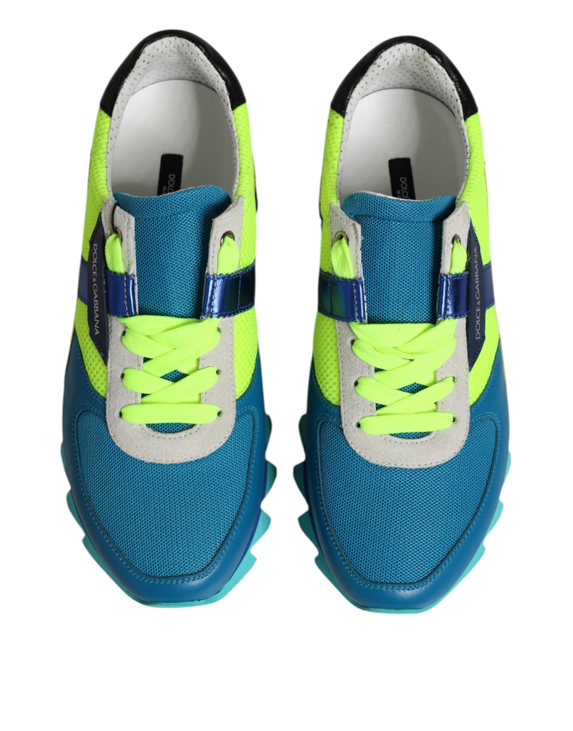 Baskets basses en cuir multicolores Dolce &amp; Gabbana pour homme