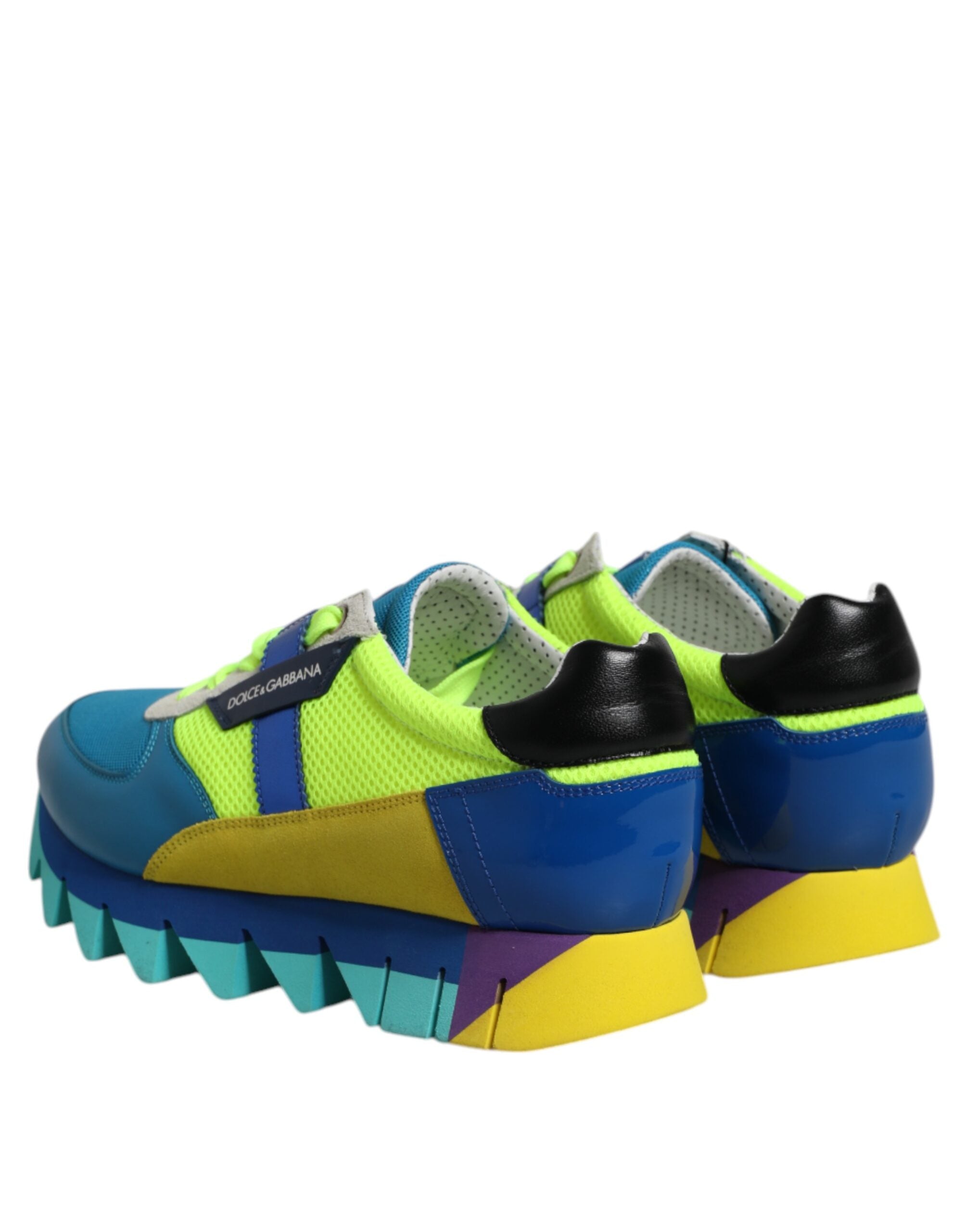Baskets basses en cuir multicolores Dolce &amp; Gabbana pour homme