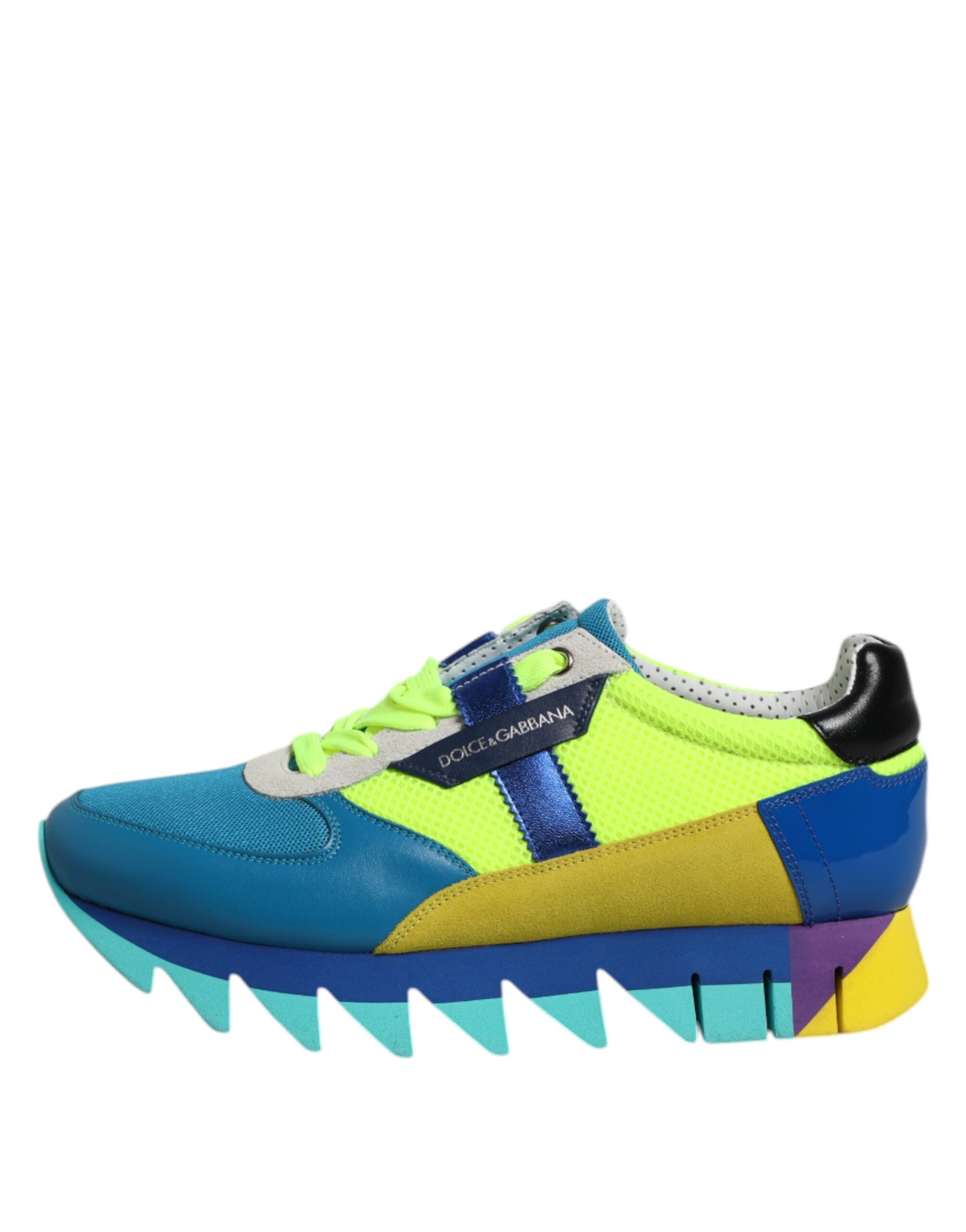 Baskets basses en cuir multicolores Dolce &amp; Gabbana pour homme