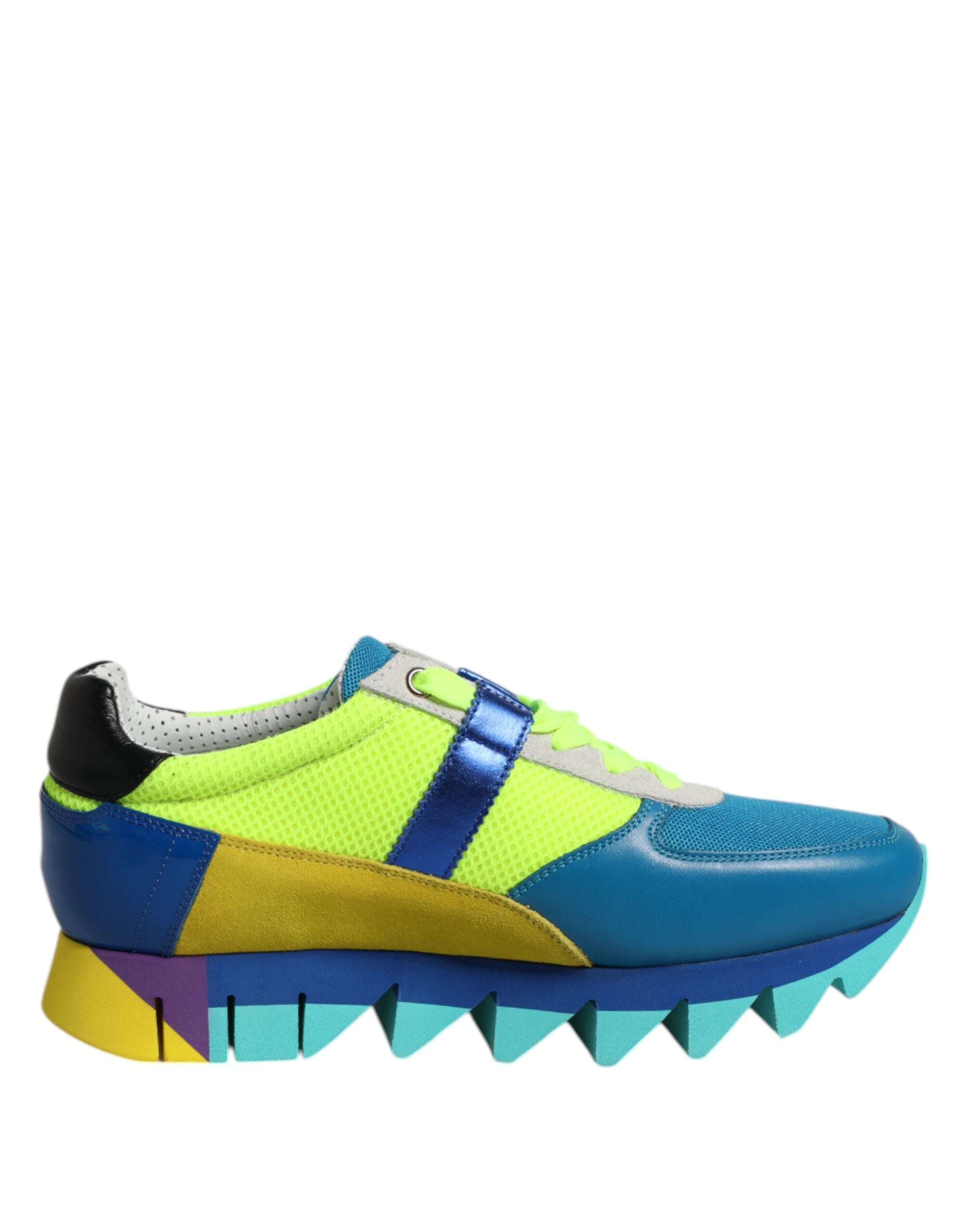 Baskets basses en cuir multicolores Dolce &amp; Gabbana pour homme