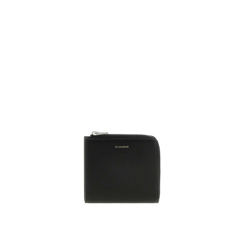 Portefeuille en cuir nappa avec logo Jil Sander
