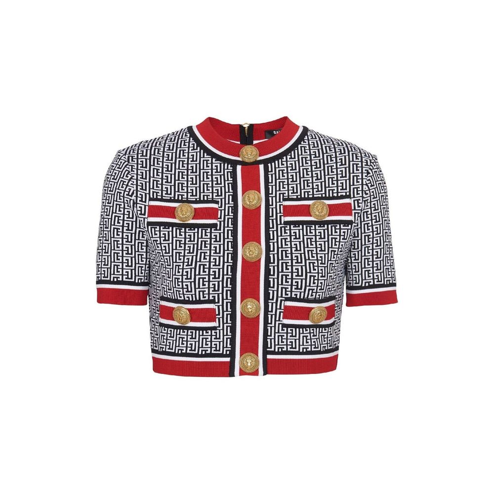 Haut court monogramme Balmain