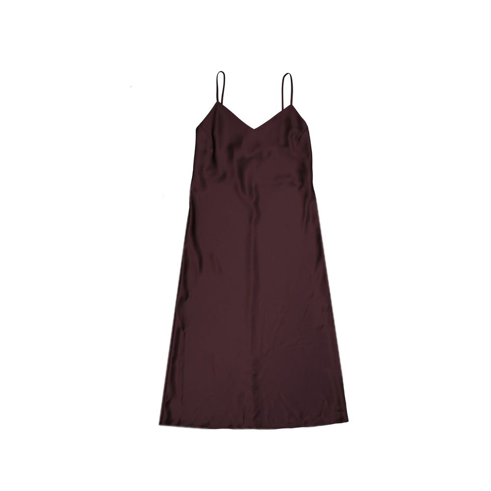 BLANCA VITA Midi-Slipkleid aus Satin in Akazienoptik