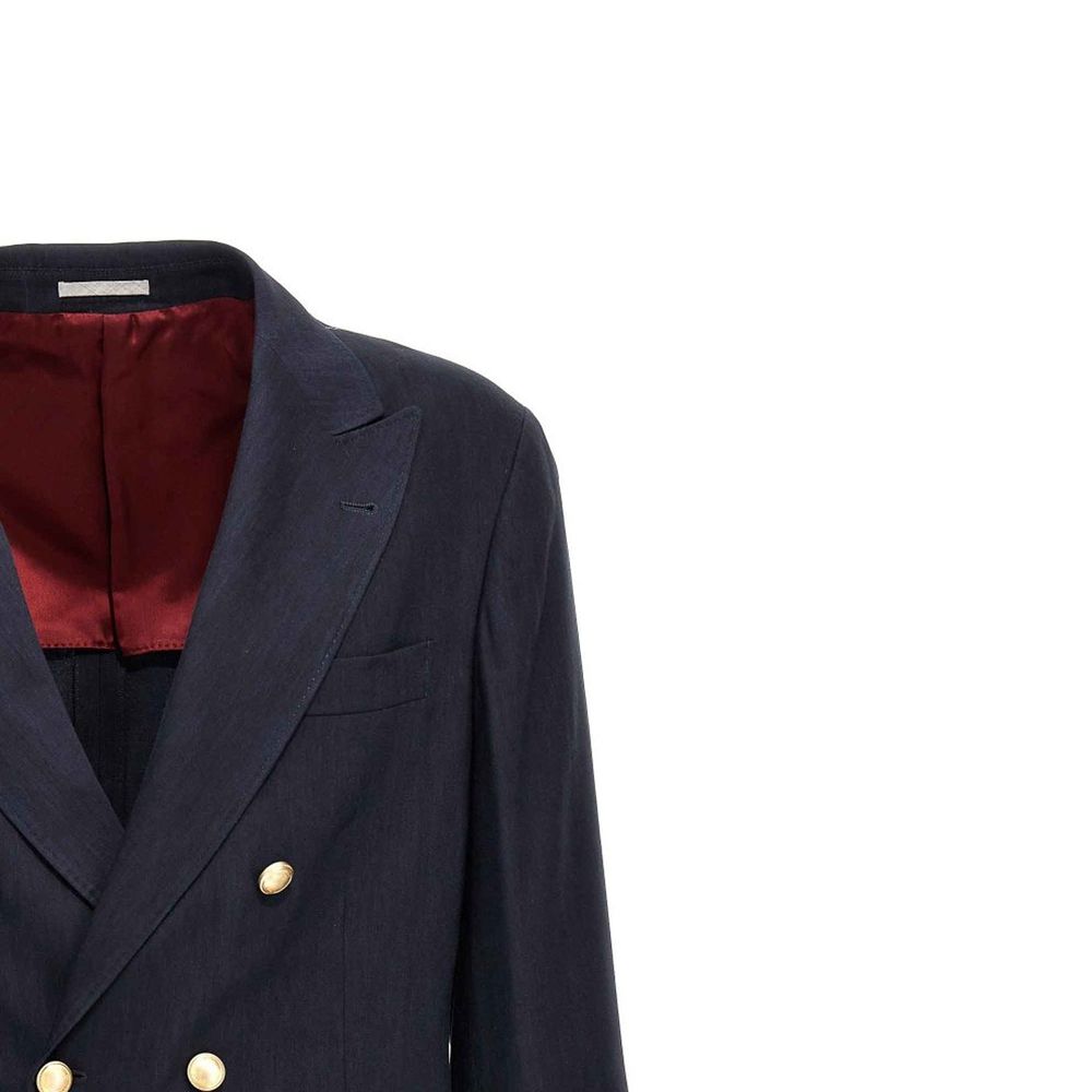 Brunello Cucinelli Leinen- und Wolljacke