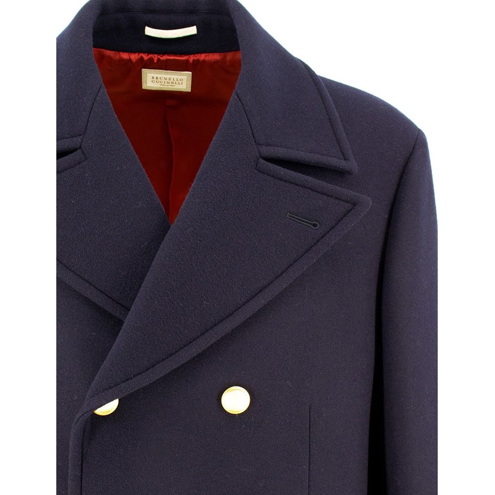 Brunello Cucinelli Martingale Zweireihiger Mantel
