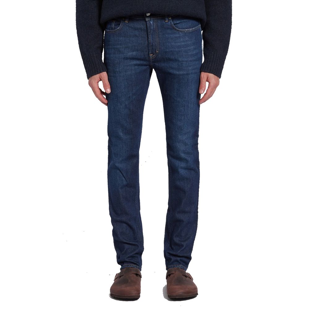 Acne Studios Blå Konst Jeans aus Baumwolldenim