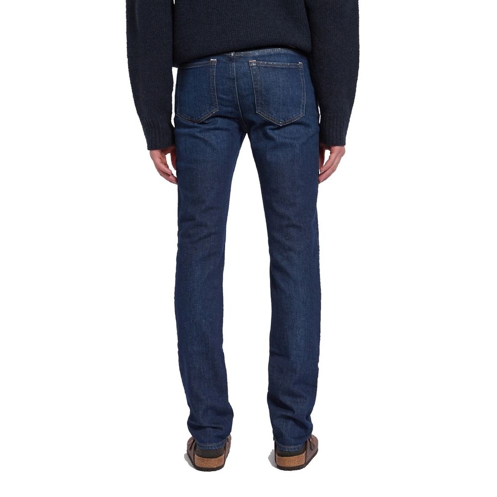 Acne Studios Blå Konst Jeans aus Baumwolldenim