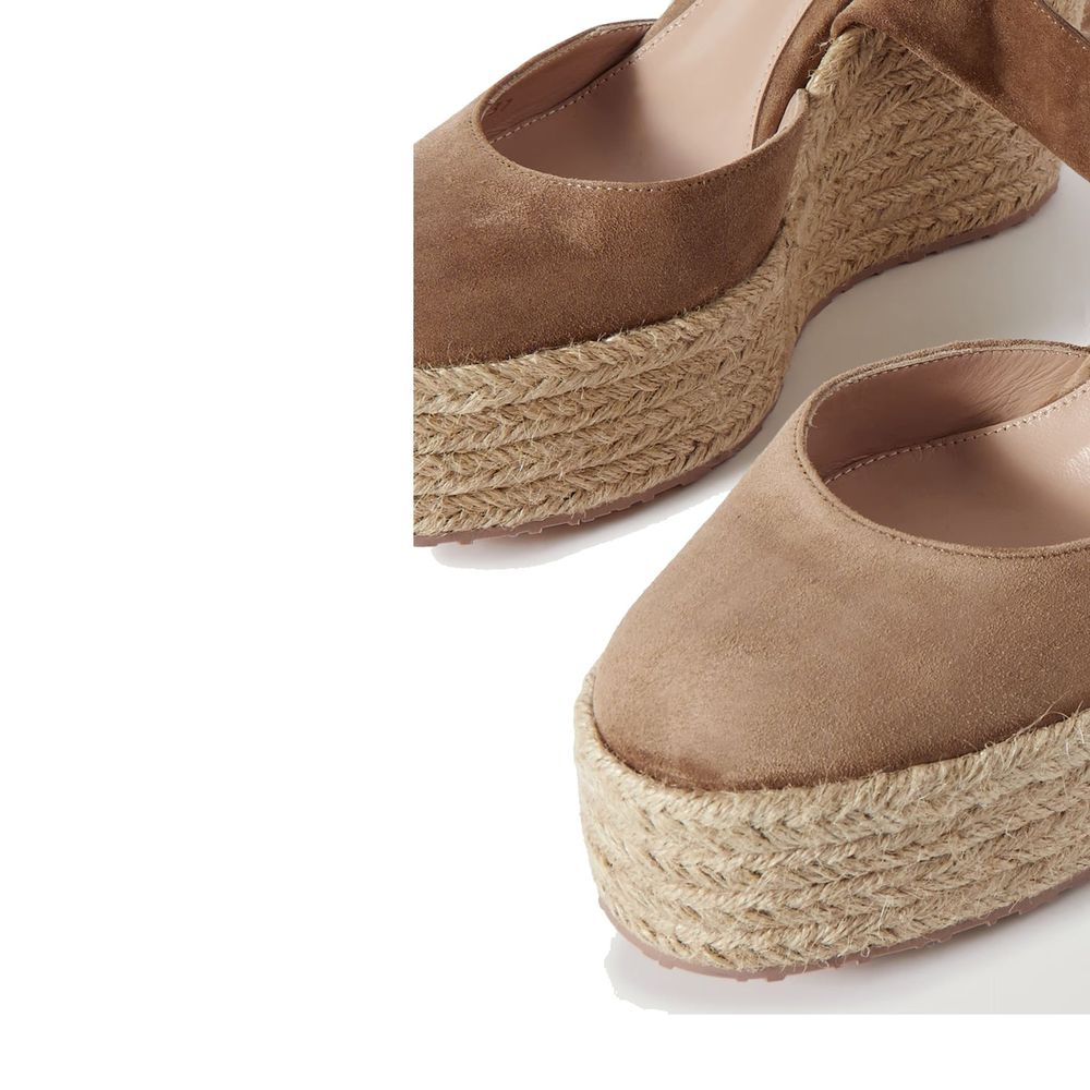 Gianvito Rossi Wildleder-Espadrilles mit Keilabsatz