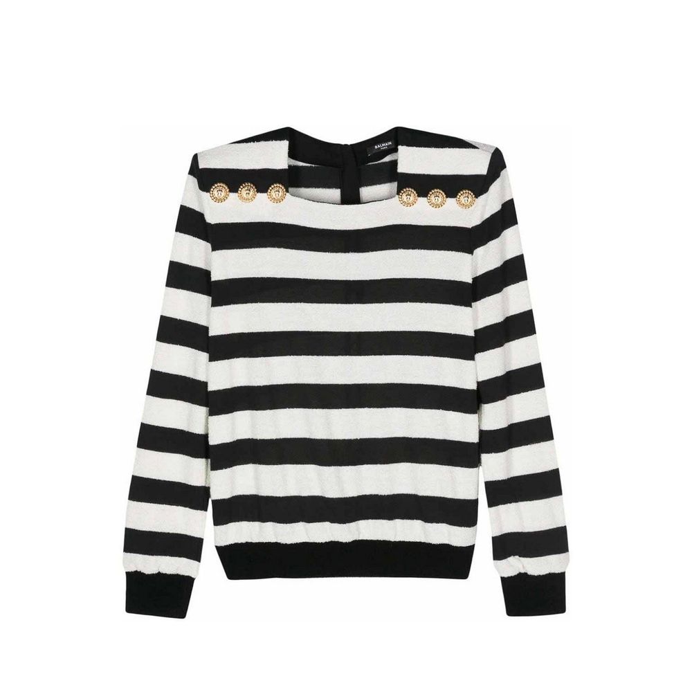 Haut en jersey rayé Balmain