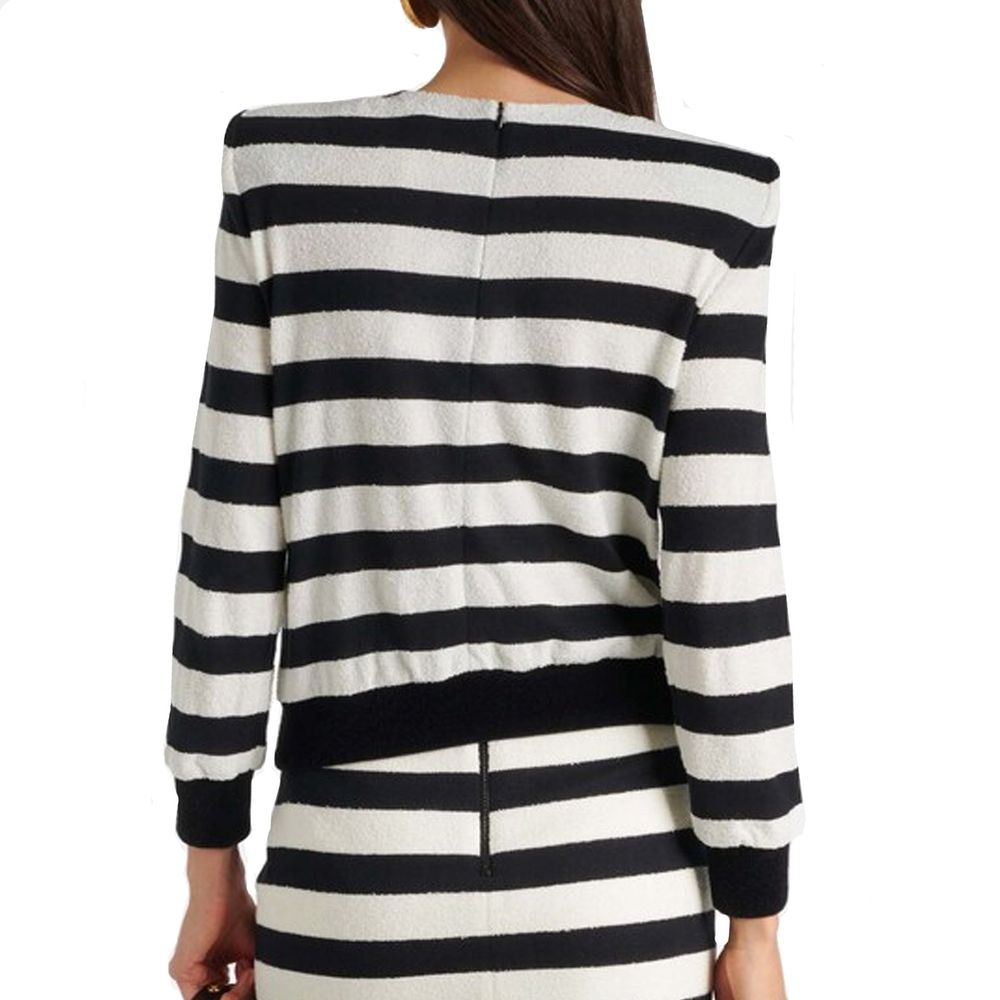 Haut en jersey rayé Balmain