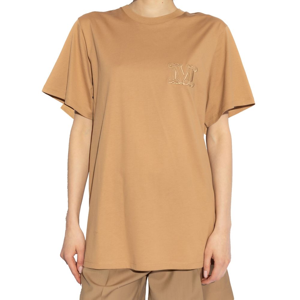 T-shirt brodé avec le logo Mango de Max Mara