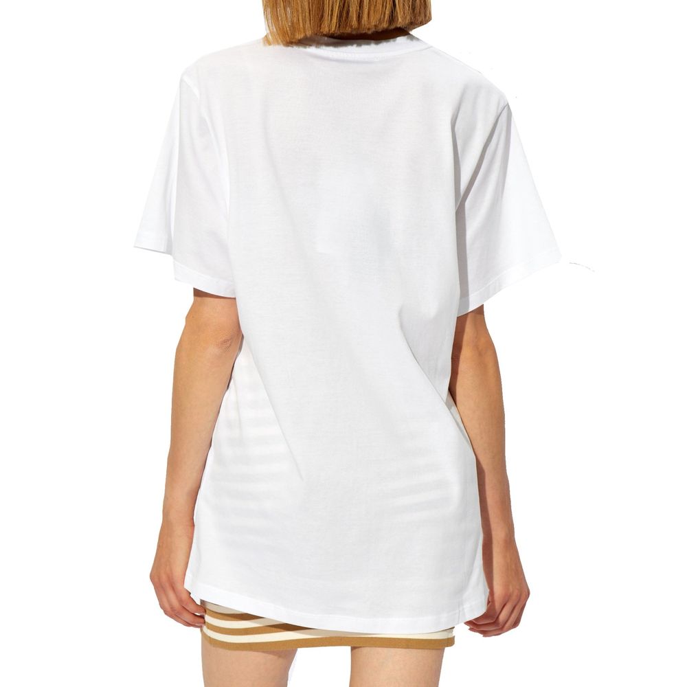 T-shirt en coton brodé avec logo Max Mara Mango