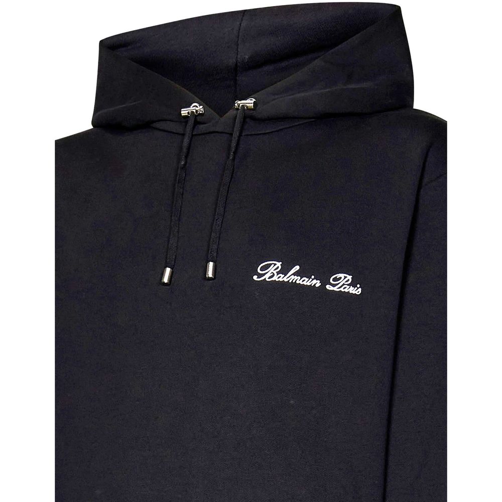 Sweat-shirt en coton avec logo Balmain