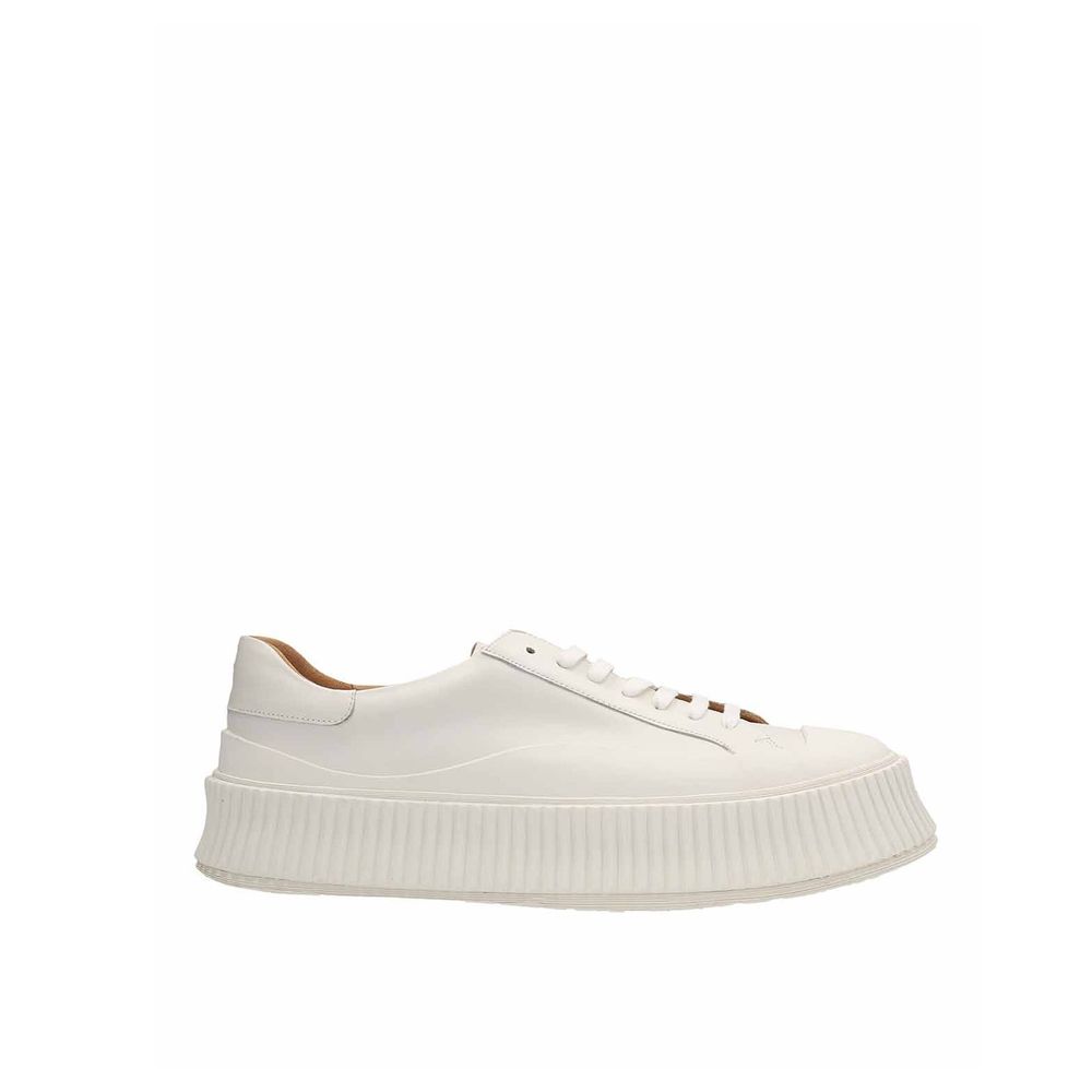 Baskets en cuir à semelles maxi Jil Sander
