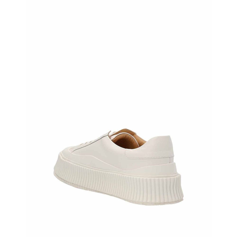 Baskets en cuir à semelles maxi Jil Sander