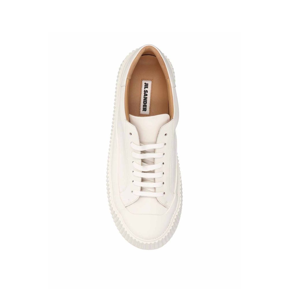 Baskets en cuir à semelles maxi Jil Sander