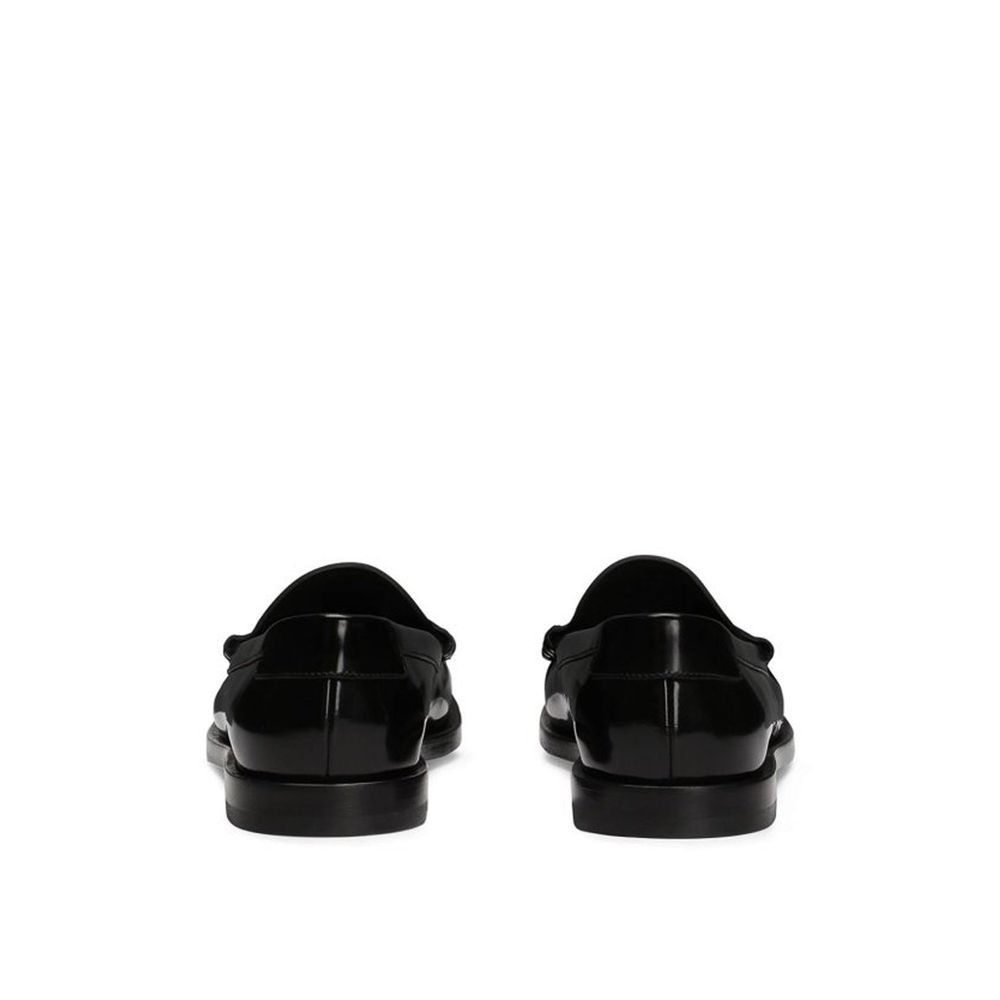 Mocassins en cuir à logo Dolce &amp; Gabbana