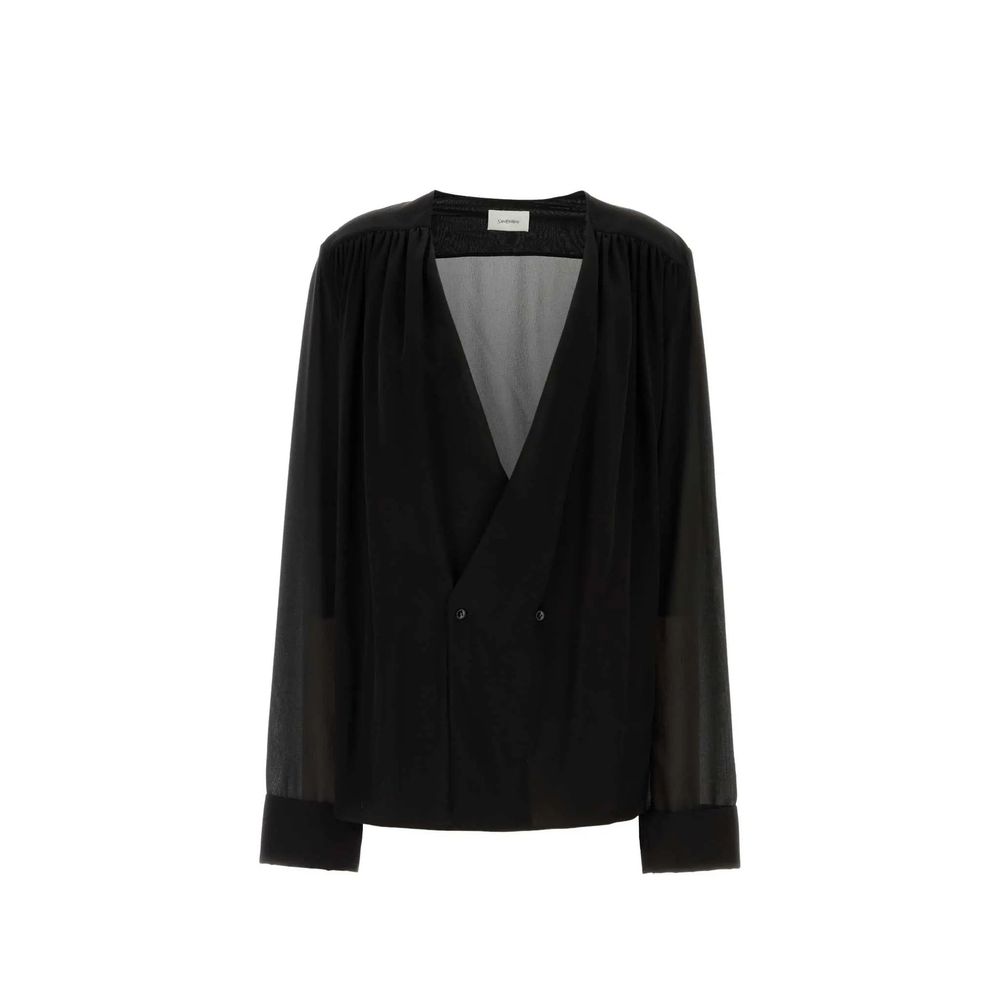 Chemise en soie Saint Laurent