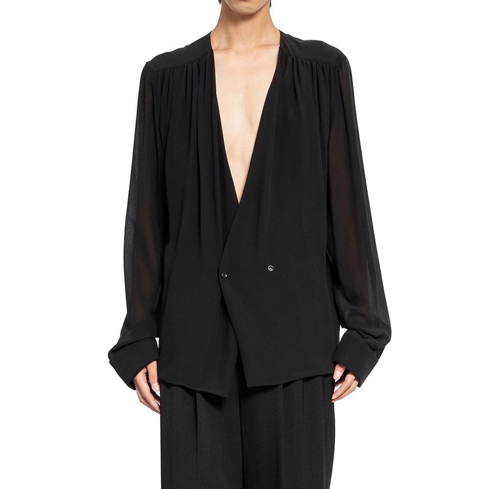 Chemise en soie Saint Laurent