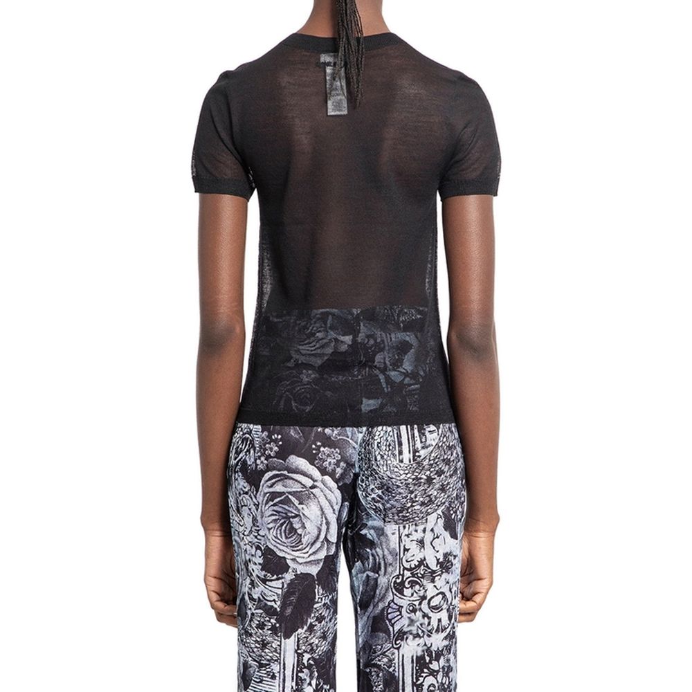 Acne Studios – Transparentes Strick-T-Shirt