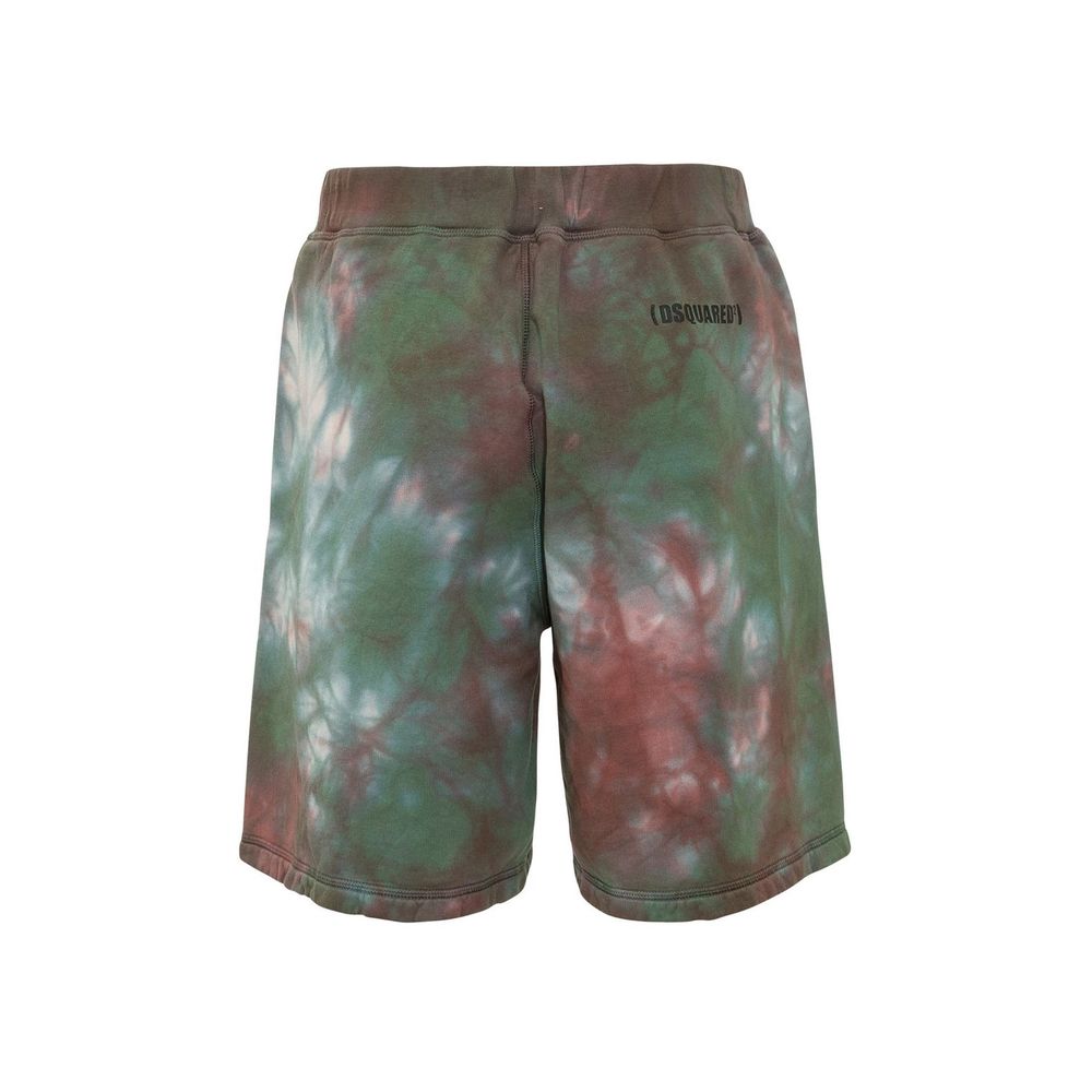 Short tie-dye en coton Dsquared²