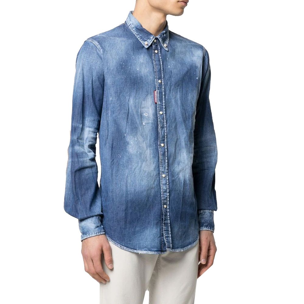 Dsquared² Jeanshemd mit Distressed-Effekt