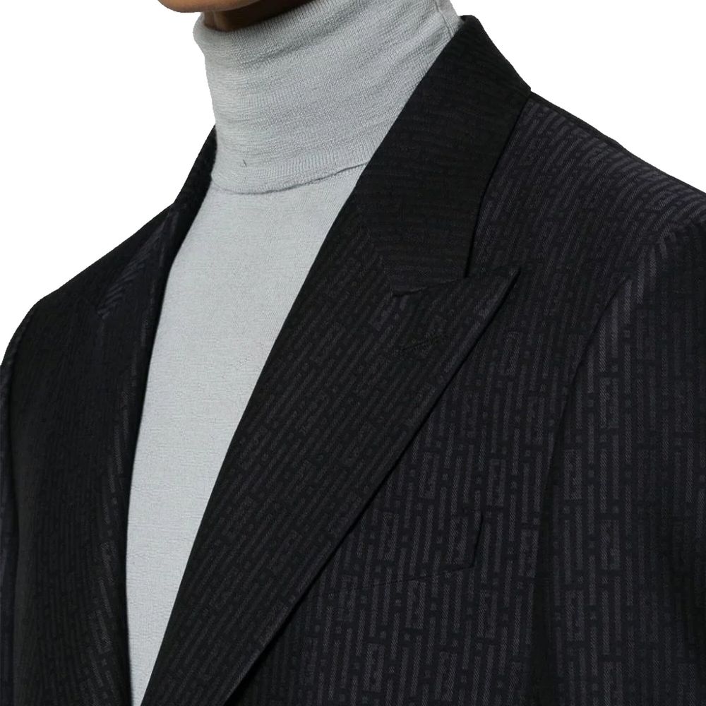 Fendi Wolljacke mit FF-Motiv