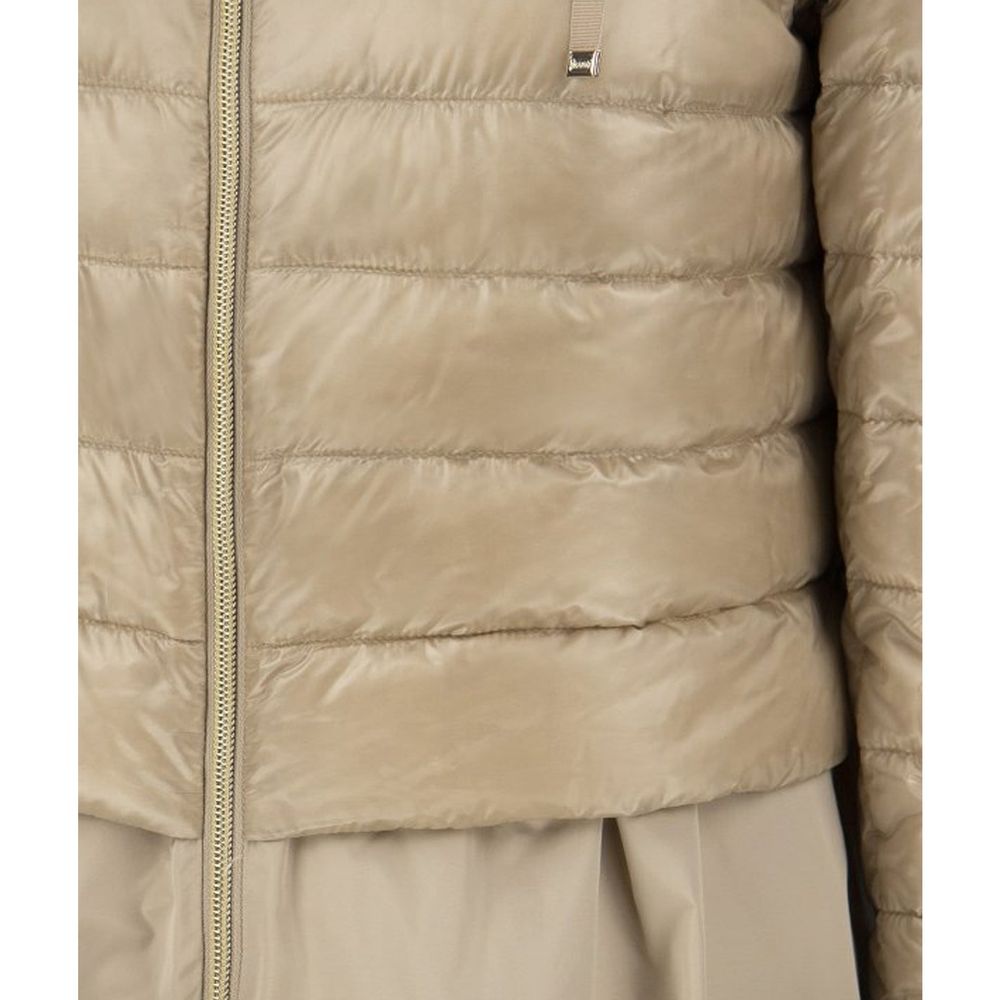 Manteau matelassé à ourlet en taffetas Herno