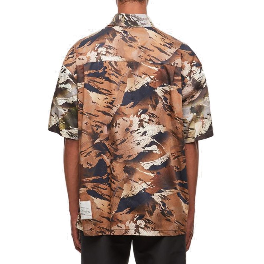 Chemise en popeline camouflage Heron Preston
