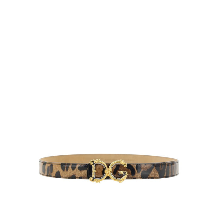 Dolce & Gabbana Leather Logo Belt