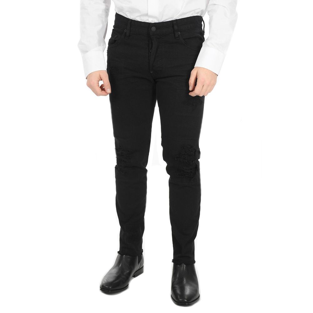 Dsquared² Schwarze Bull Skaterjeans