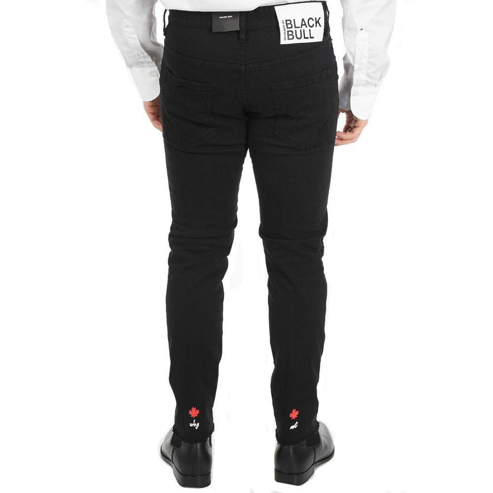 Dsquared² Schwarze Bull Skaterjeans