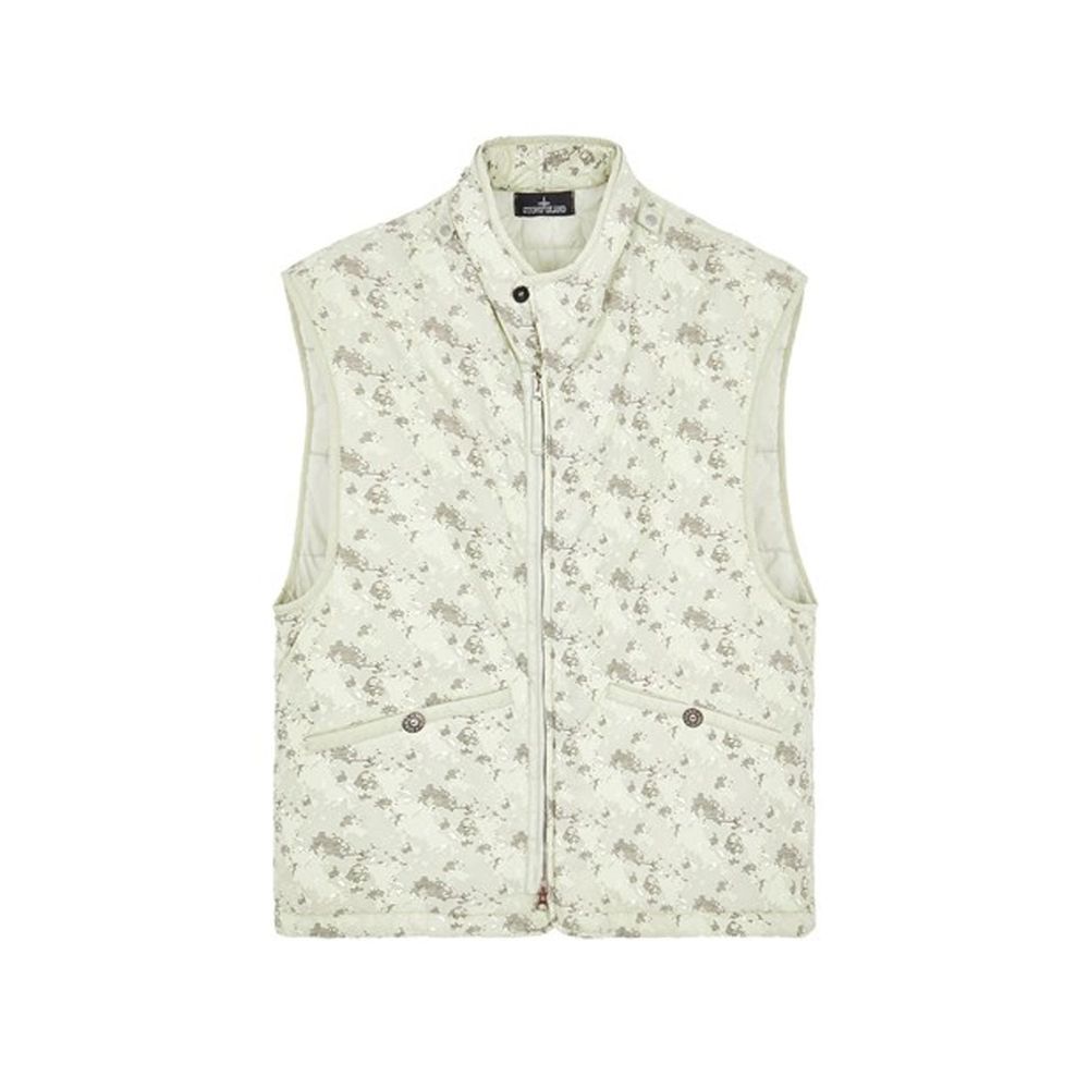 Stone Island bedruckte gebürstete Weste